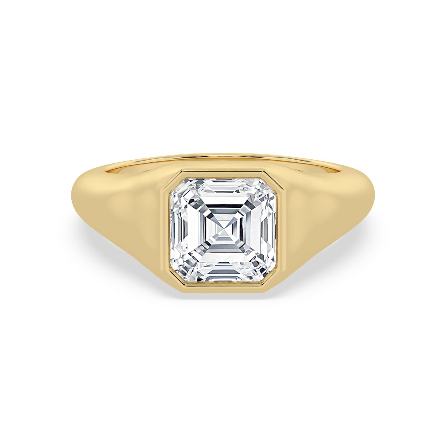 14K Yellow Gold Diamond Engagement Rings
