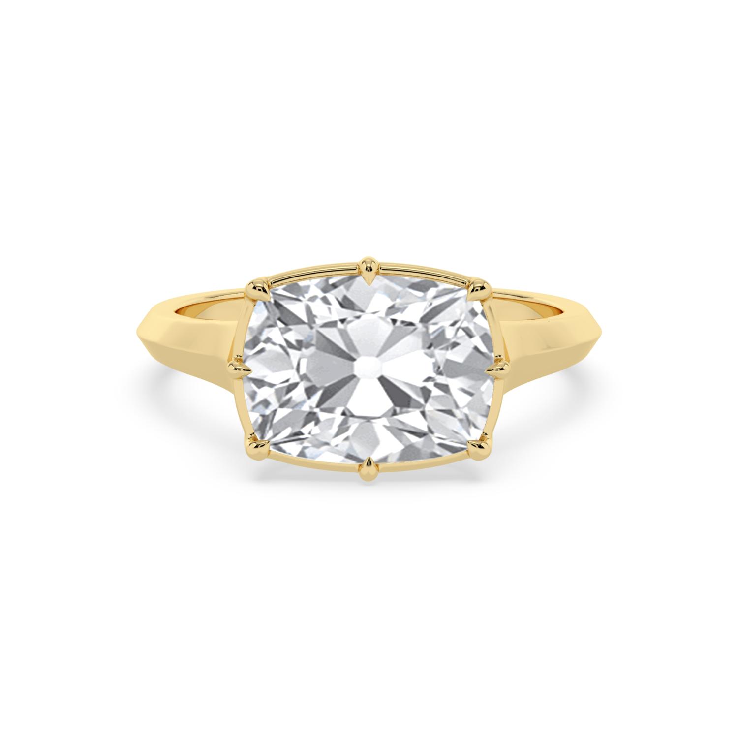 14K Yellow Gold Diamond Engagement Rings