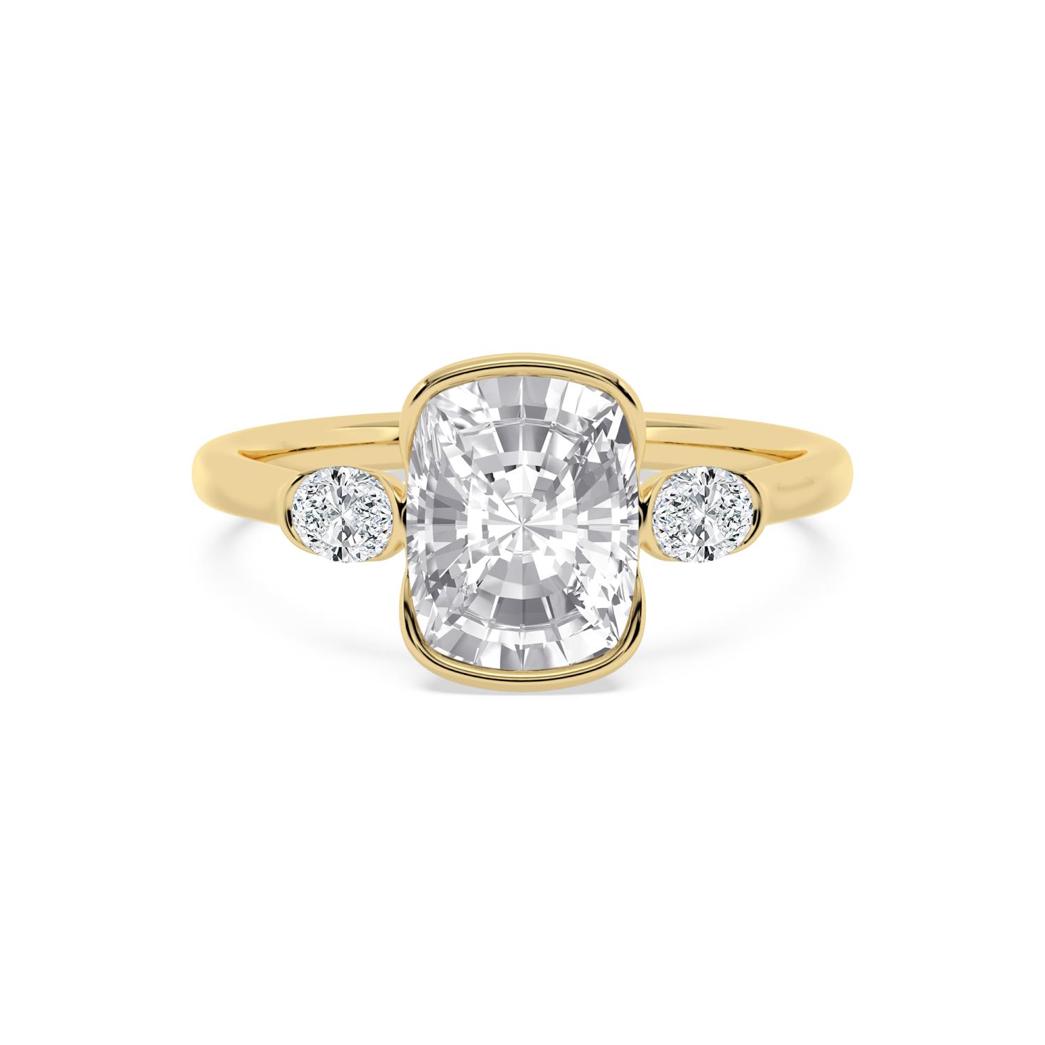 14K Yellow Gold Diamond Engagement Rings