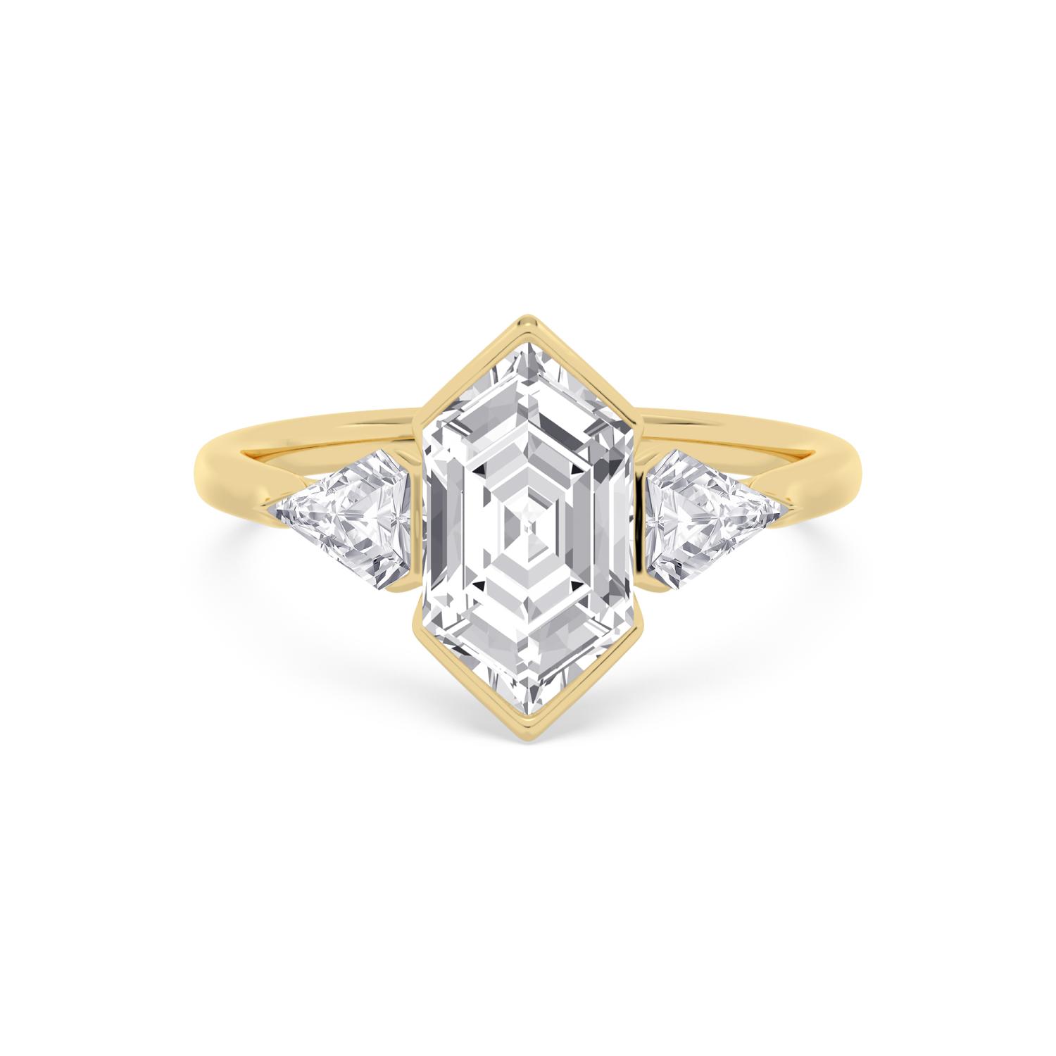 14K Yellow Gold Diamond Engagement Rings