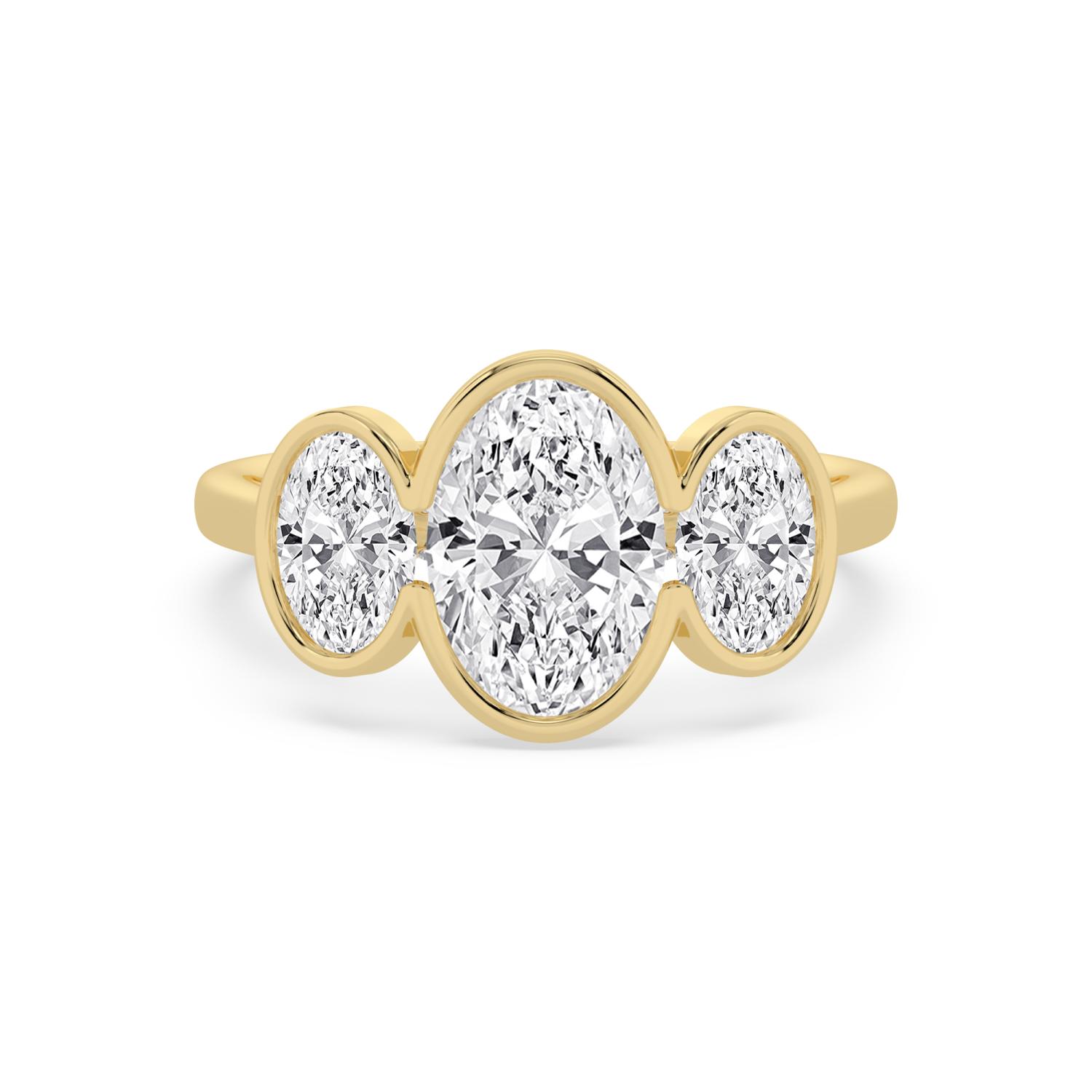 14K Yellow Gold Diamond Engagement Rings