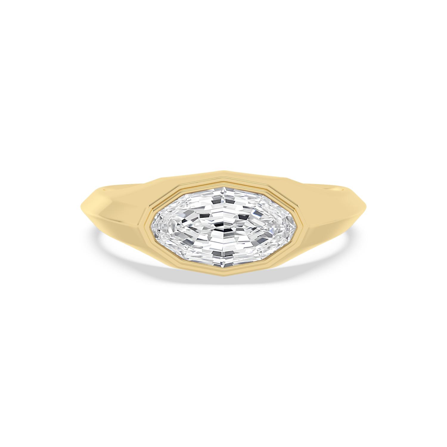 14K Yellow Gold Diamond Engagement Rings