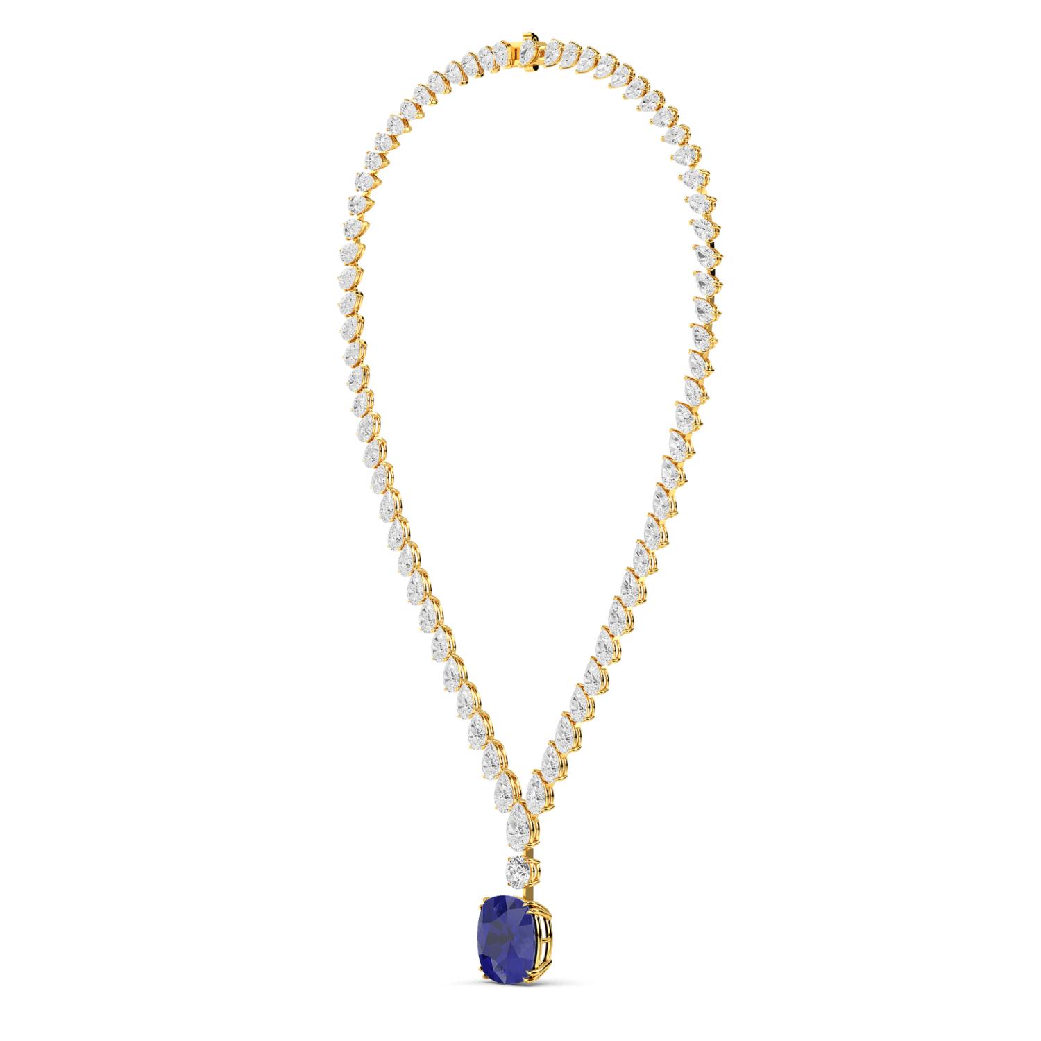 14K Yellow Gold Diamond Necklace