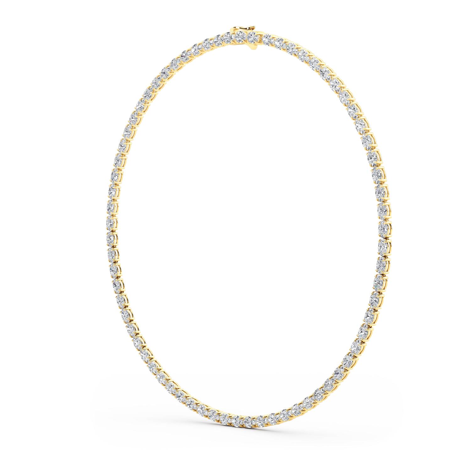 14K Yellow Gold Diamond Necklace