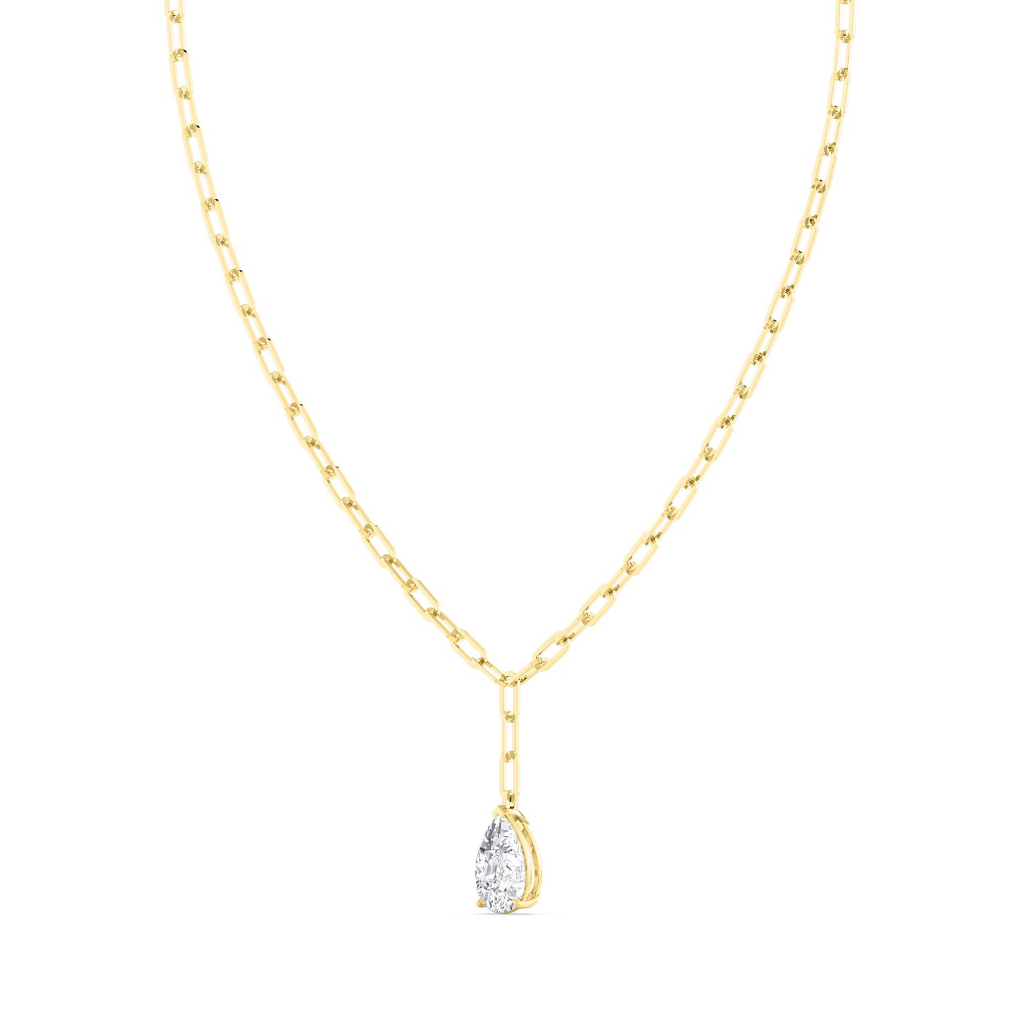 14K Yellow Gold Diamond Necklace
