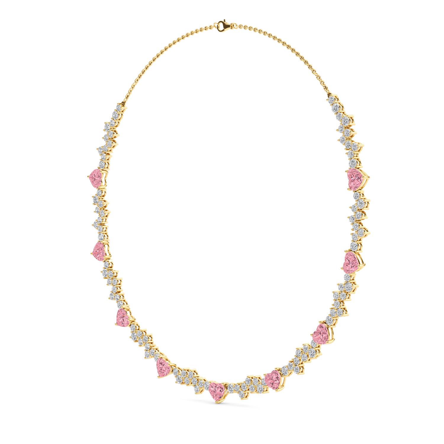 14K Yellow Gold Diamond Necklace