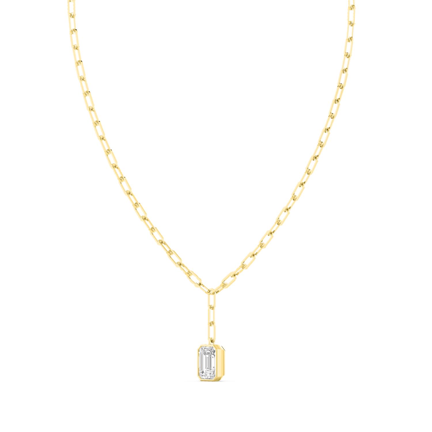 14K Yellow Gold Diamond Necklace