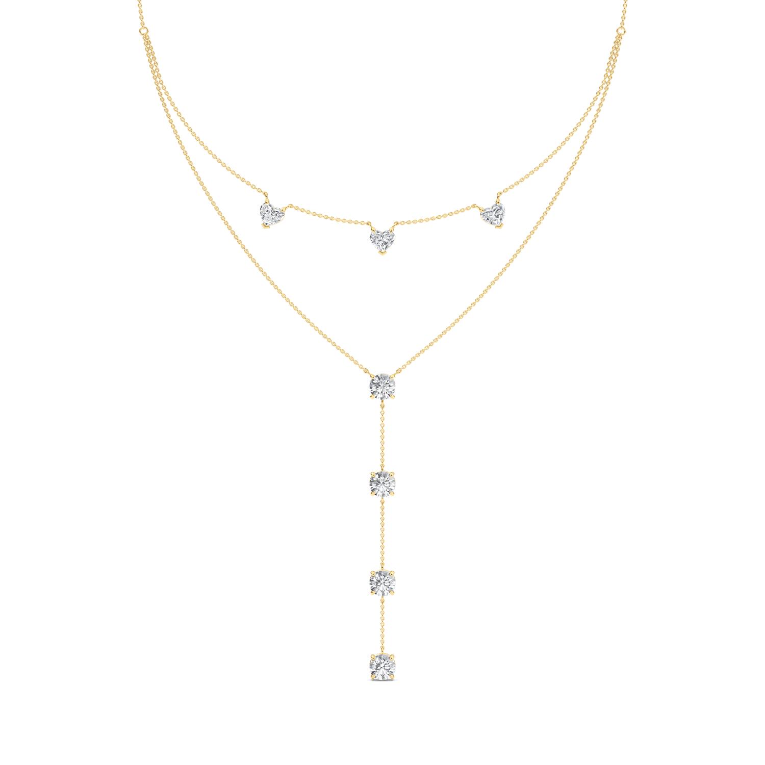 14K Yellow Gold Diamond Necklace