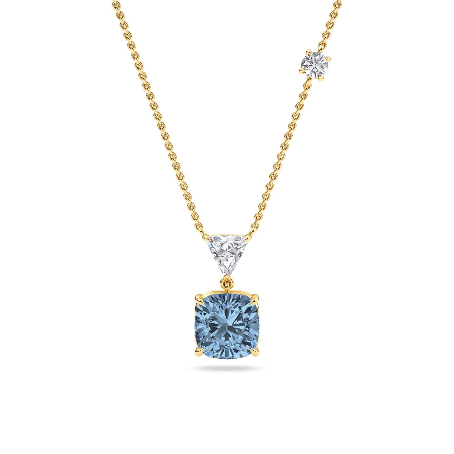 14K Yellow Gold Diamond Necklace