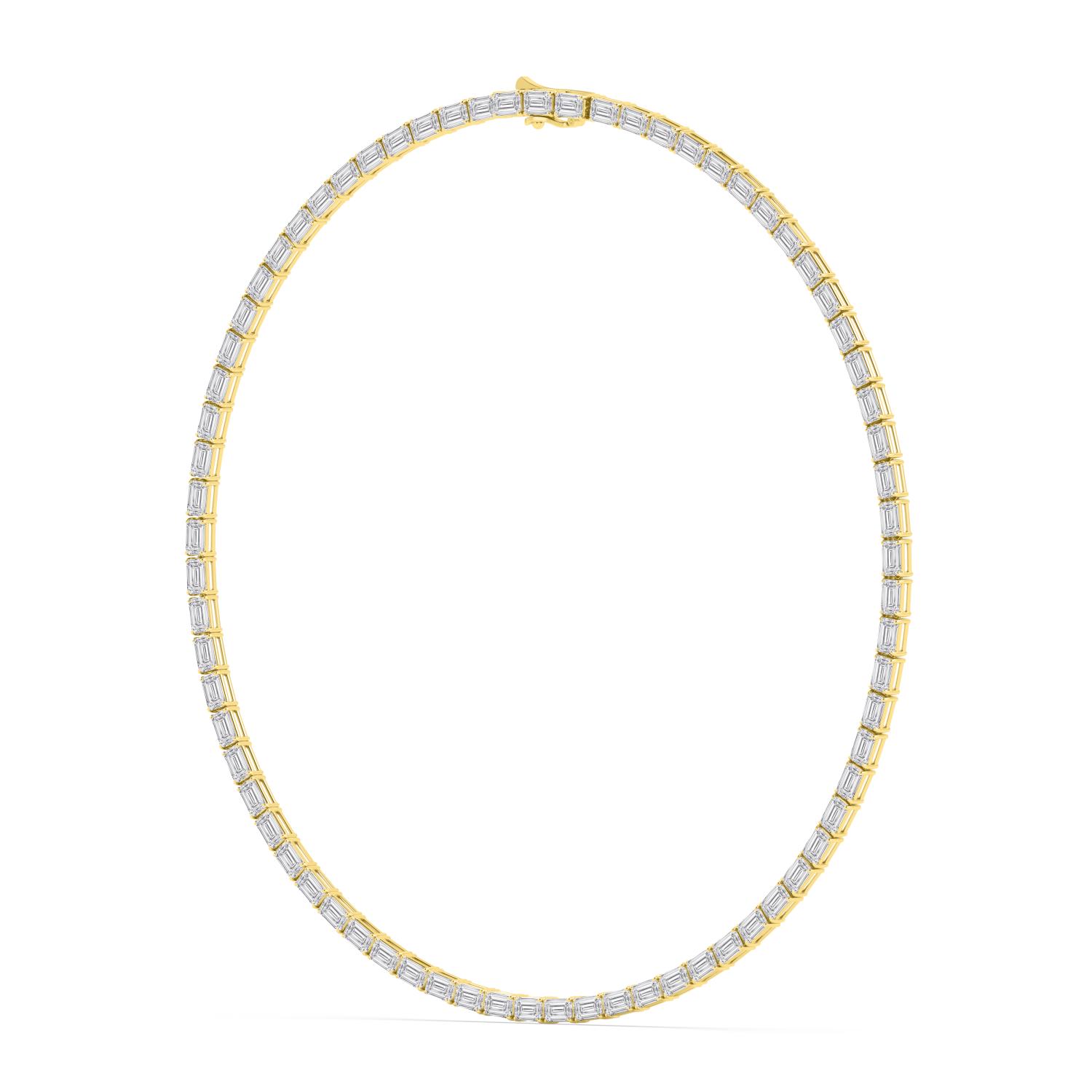 14K Yellow Gold Diamond Necklace