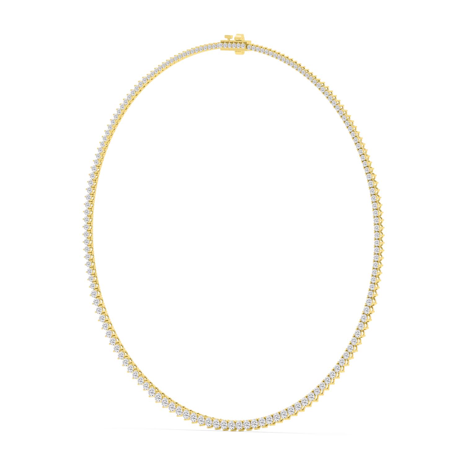 14K Yellow Gold Diamond Necklace