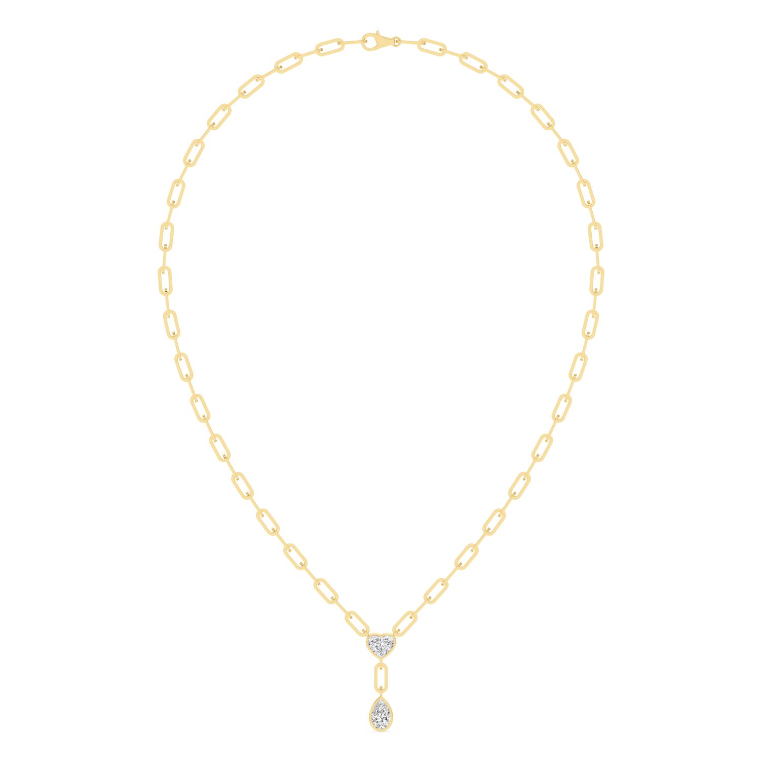 14K Yellow Gold Diamond Necklace