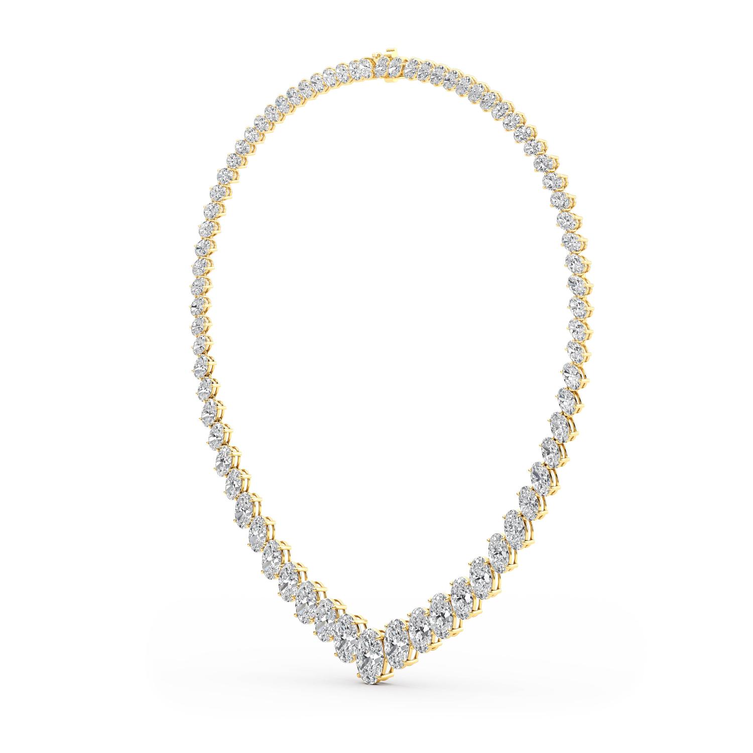 14K Yellow Gold Diamond Necklace