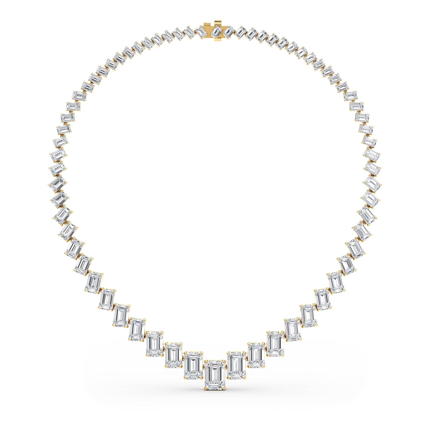 14K Yellow Gold Diamond Necklace
