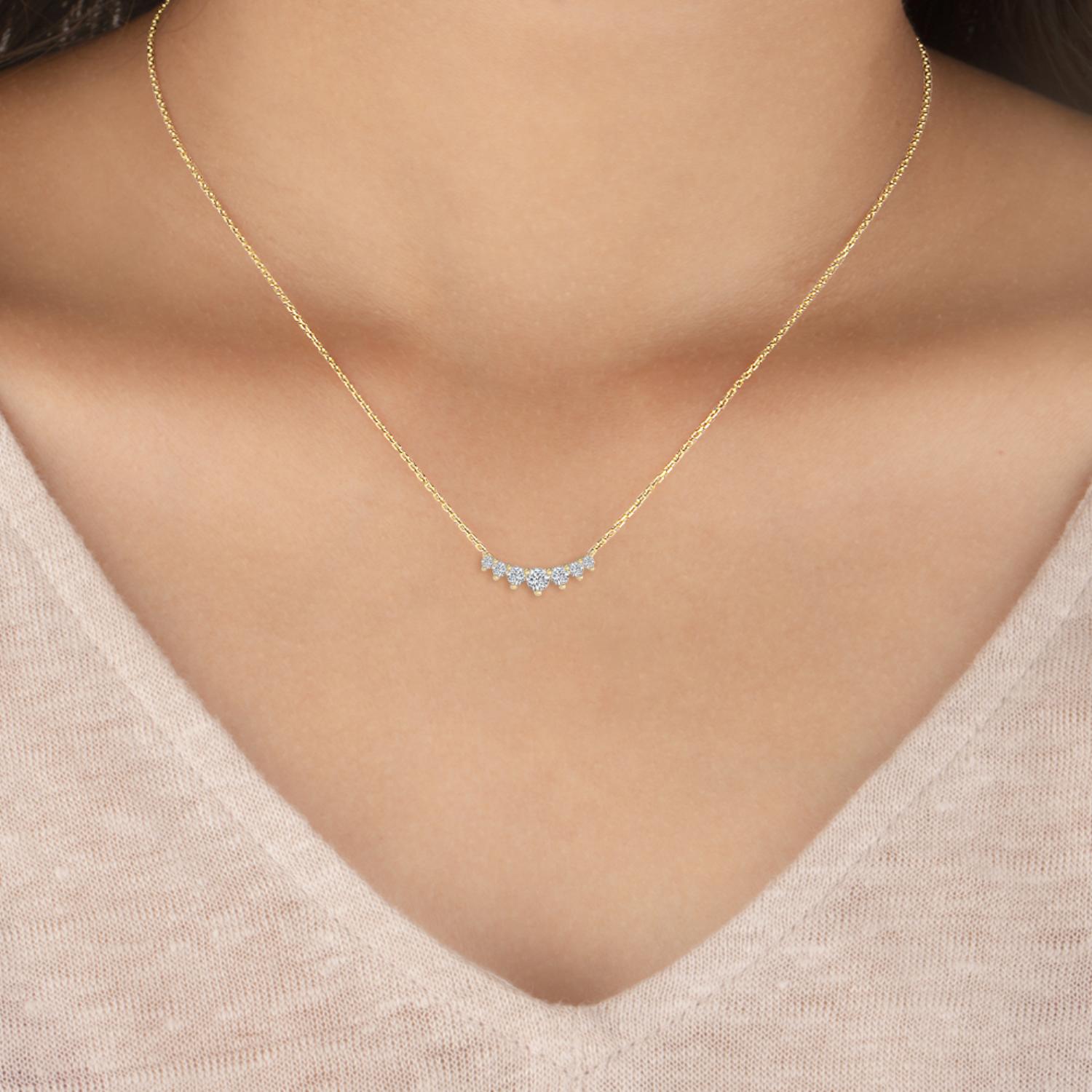 14K Yellow Gold Diamond Pendant