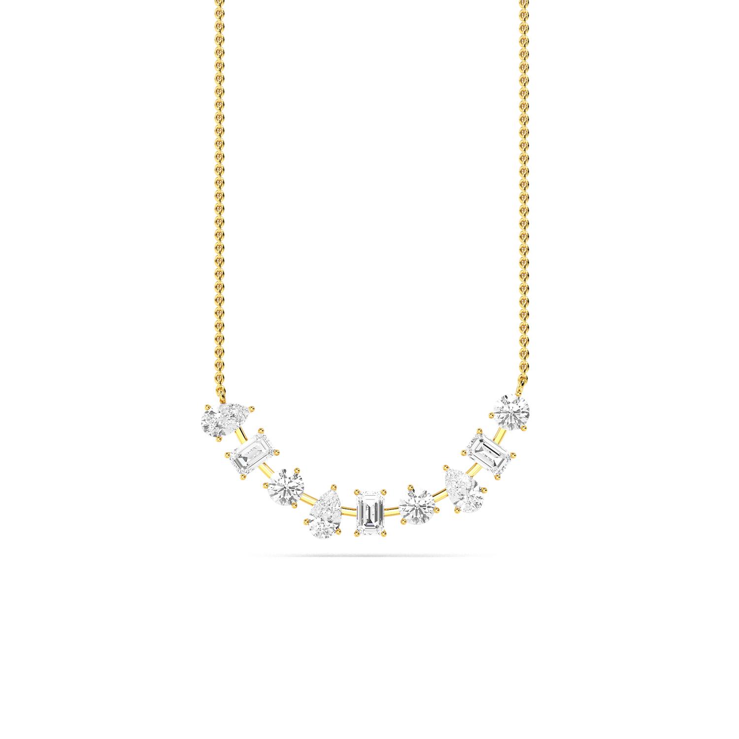 14K Yellow Gold Diamond Pendant