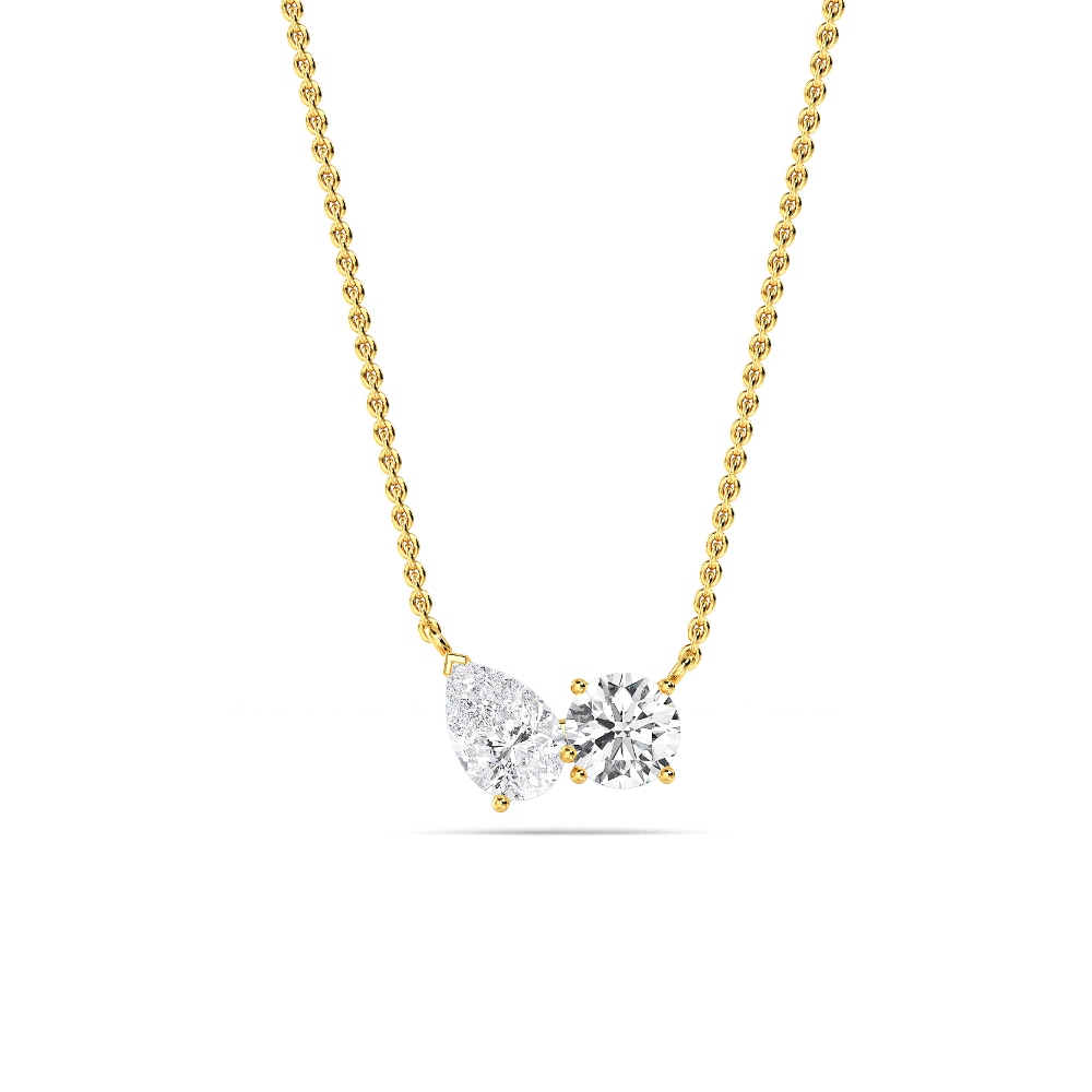 14K Yellow Gold Diamond Fashion Pendant