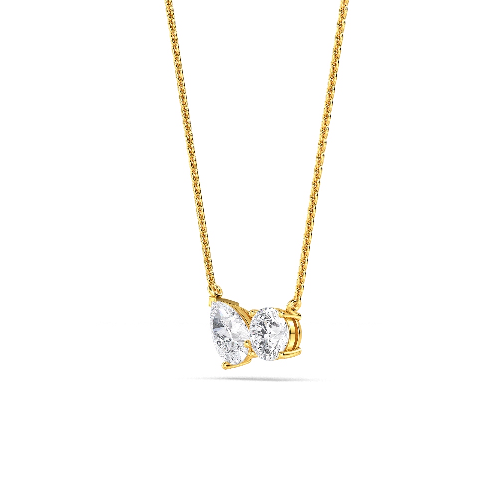 14K Yellow Gold Diamond Fashion Pendant