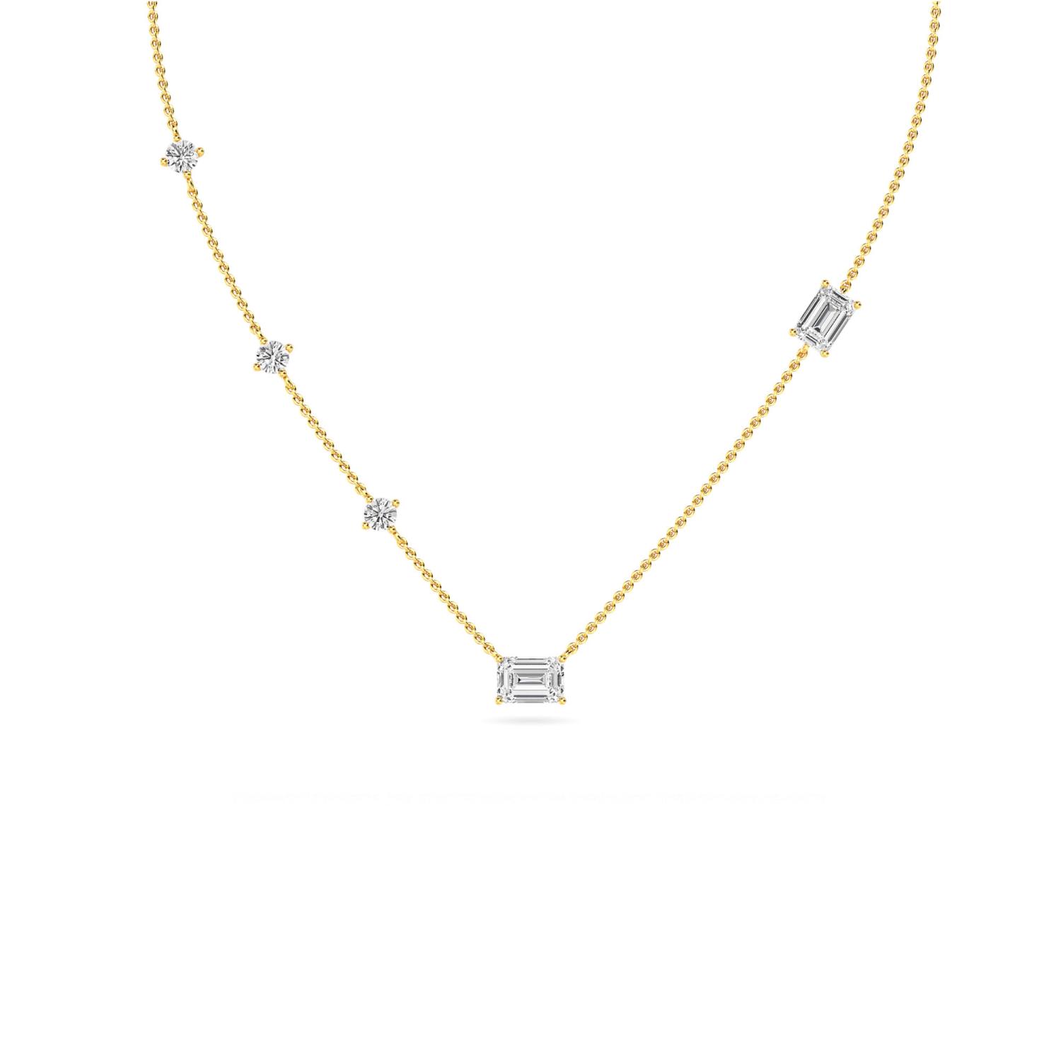 14K Yellow Gold Diamond Pendant