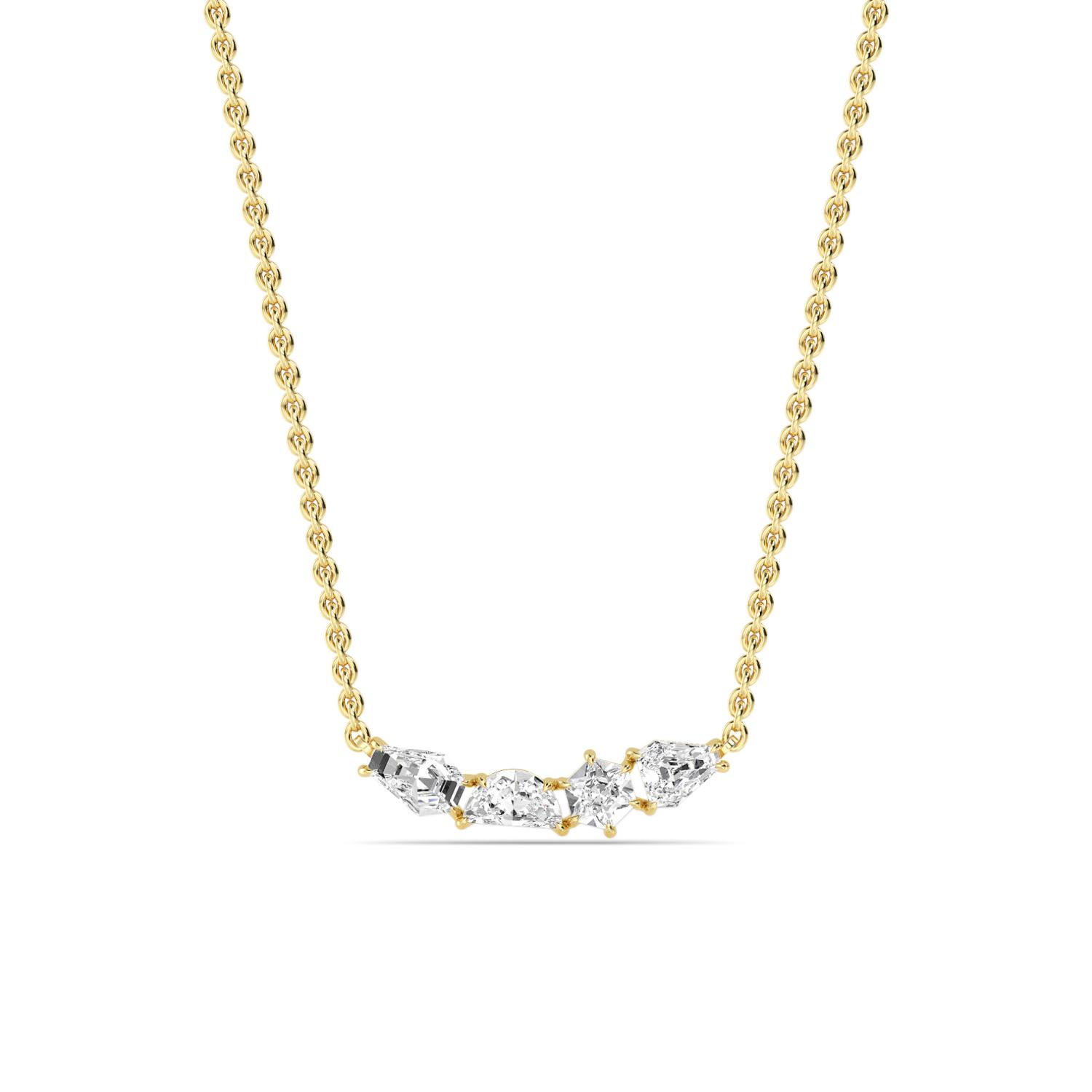 14K Yellow Gold Diamond Pendant