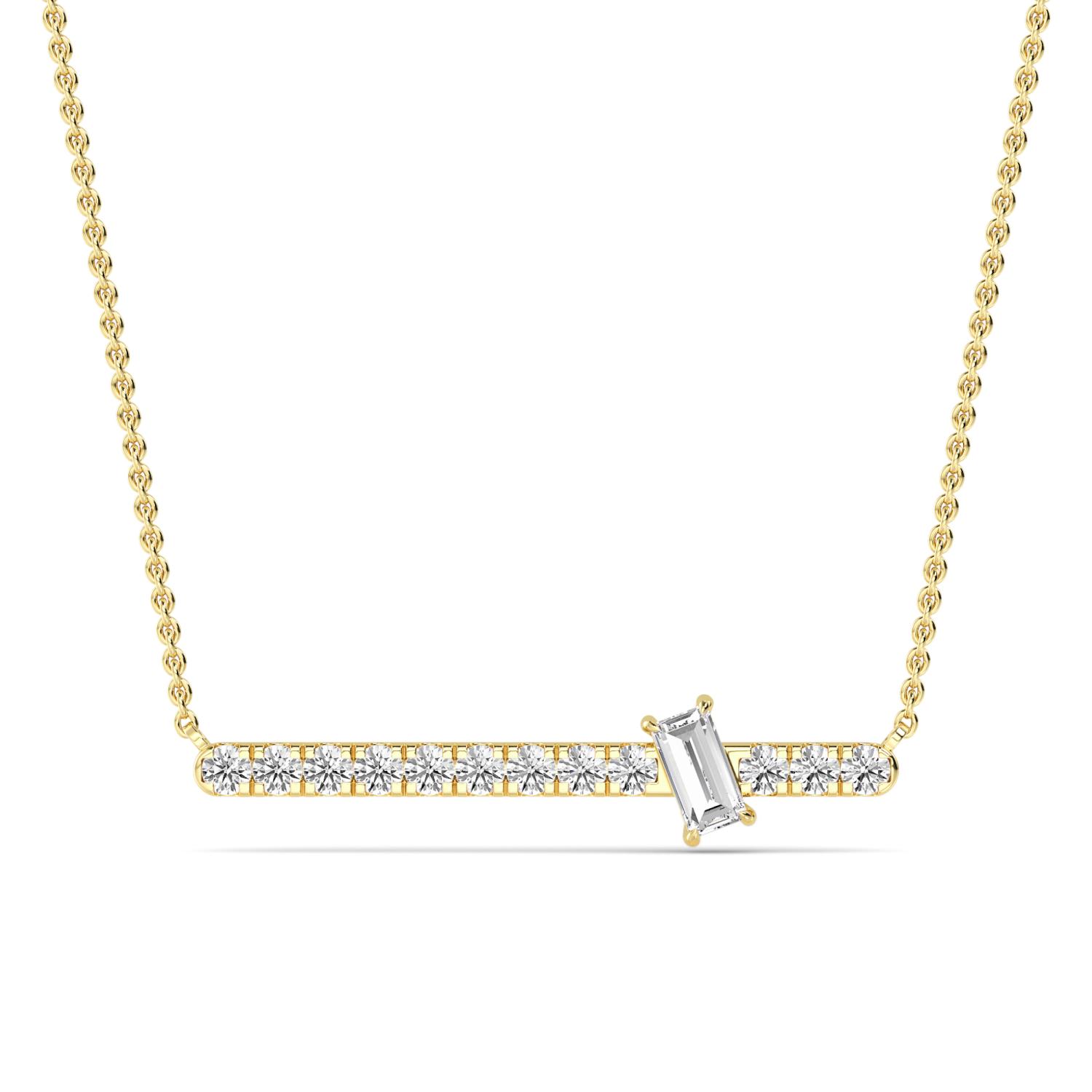14K Yellow Gold Diamond Pendant