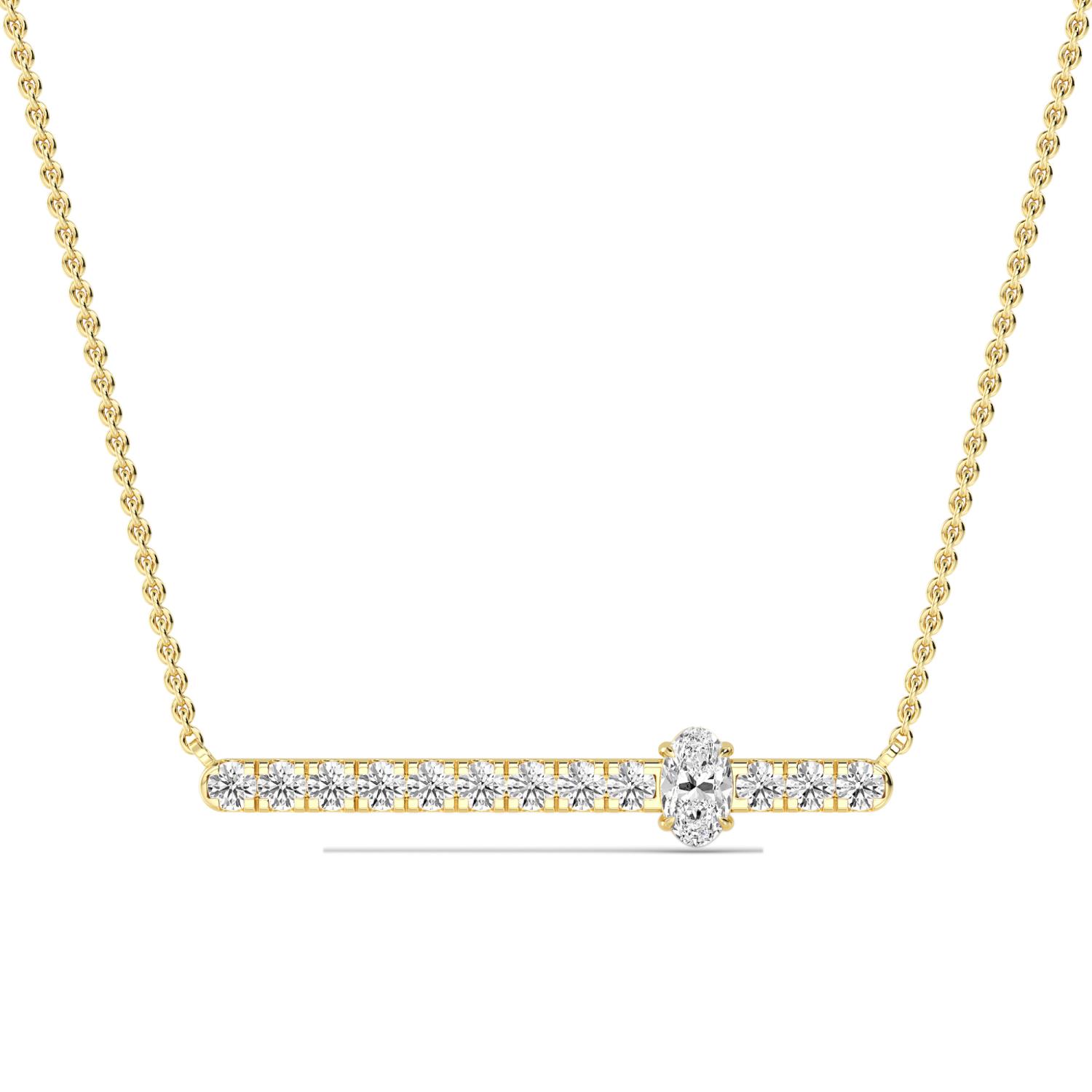 14K Yellow Gold Diamond Pendant