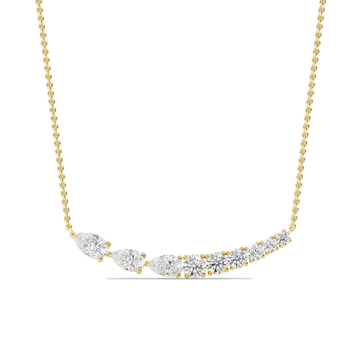 14K Yellow Gold Diamond Pendant
