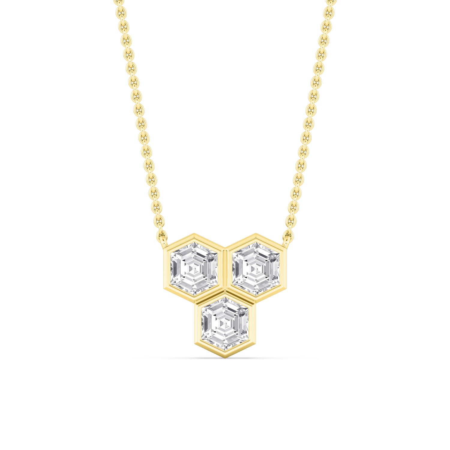 14K Yellow Gold Diamond Pendant