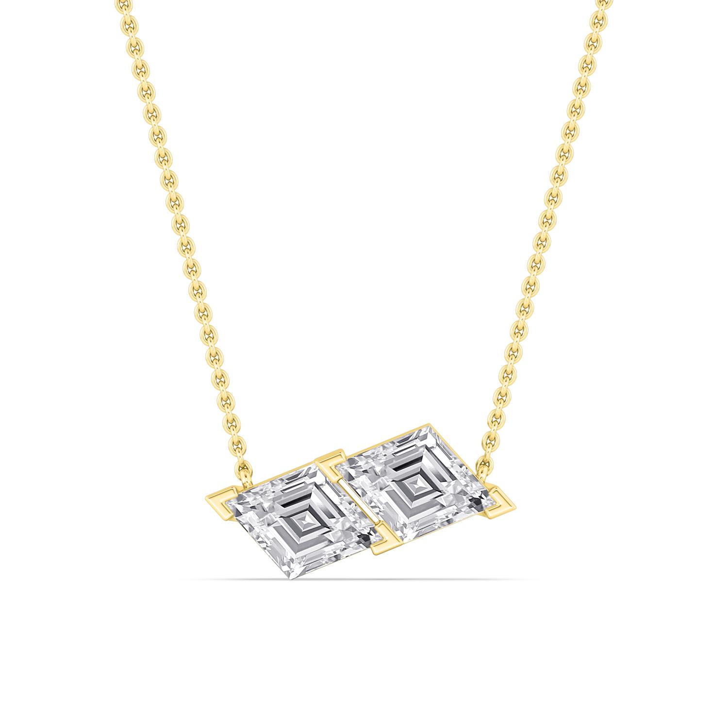 14K Yellow Gold Diamond Pendant