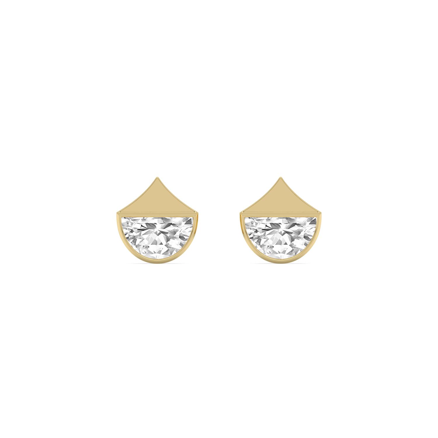 14K Yellow Gold Diamond earrings