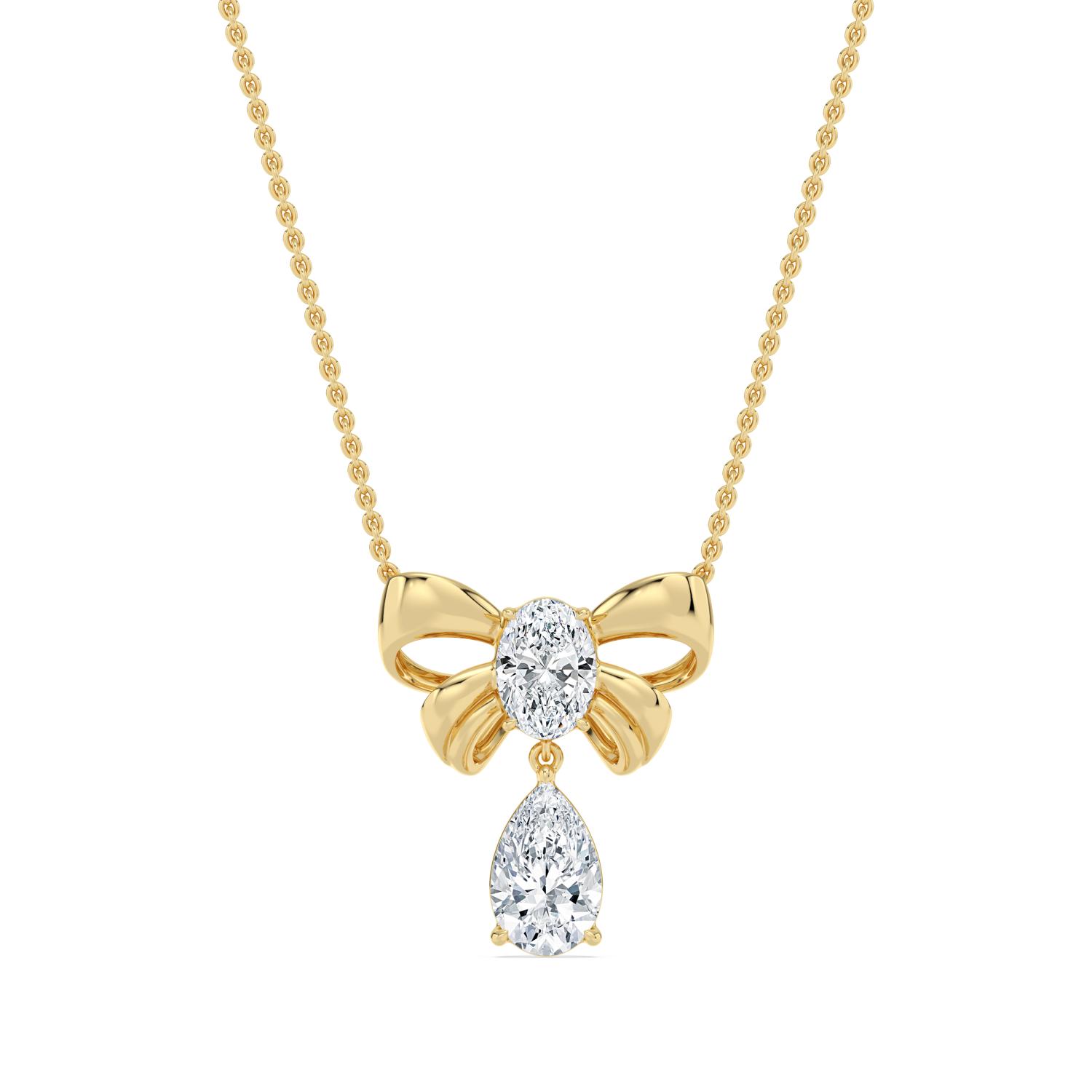 14K Yellow Gold Diamond Pendant