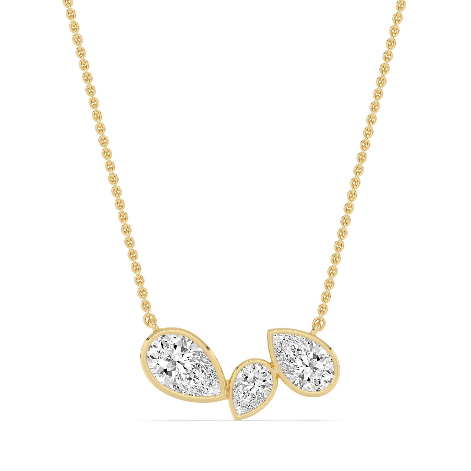 14K Yellow Gold Diamond Pendant