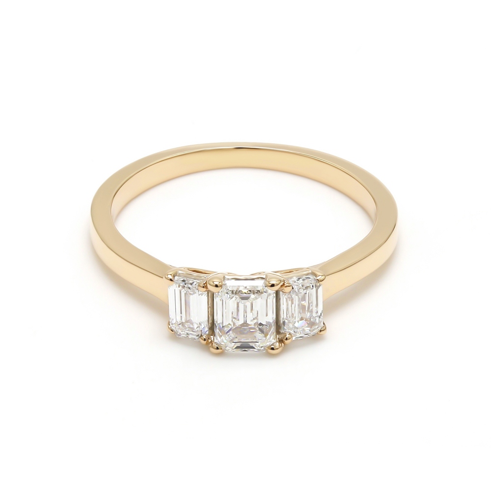 14K Yellow Gold Diamond Engagement Ring
