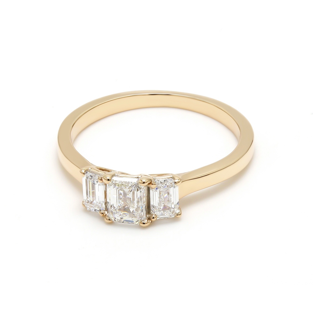 14K Yellow Gold Diamond Engagement Ring