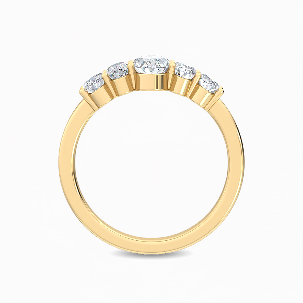 14K Yellow Gold Diamond Engagement Ring