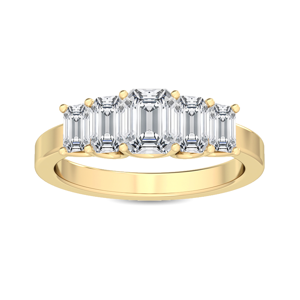 14K Yellow Gold Diamond Engagement Ring