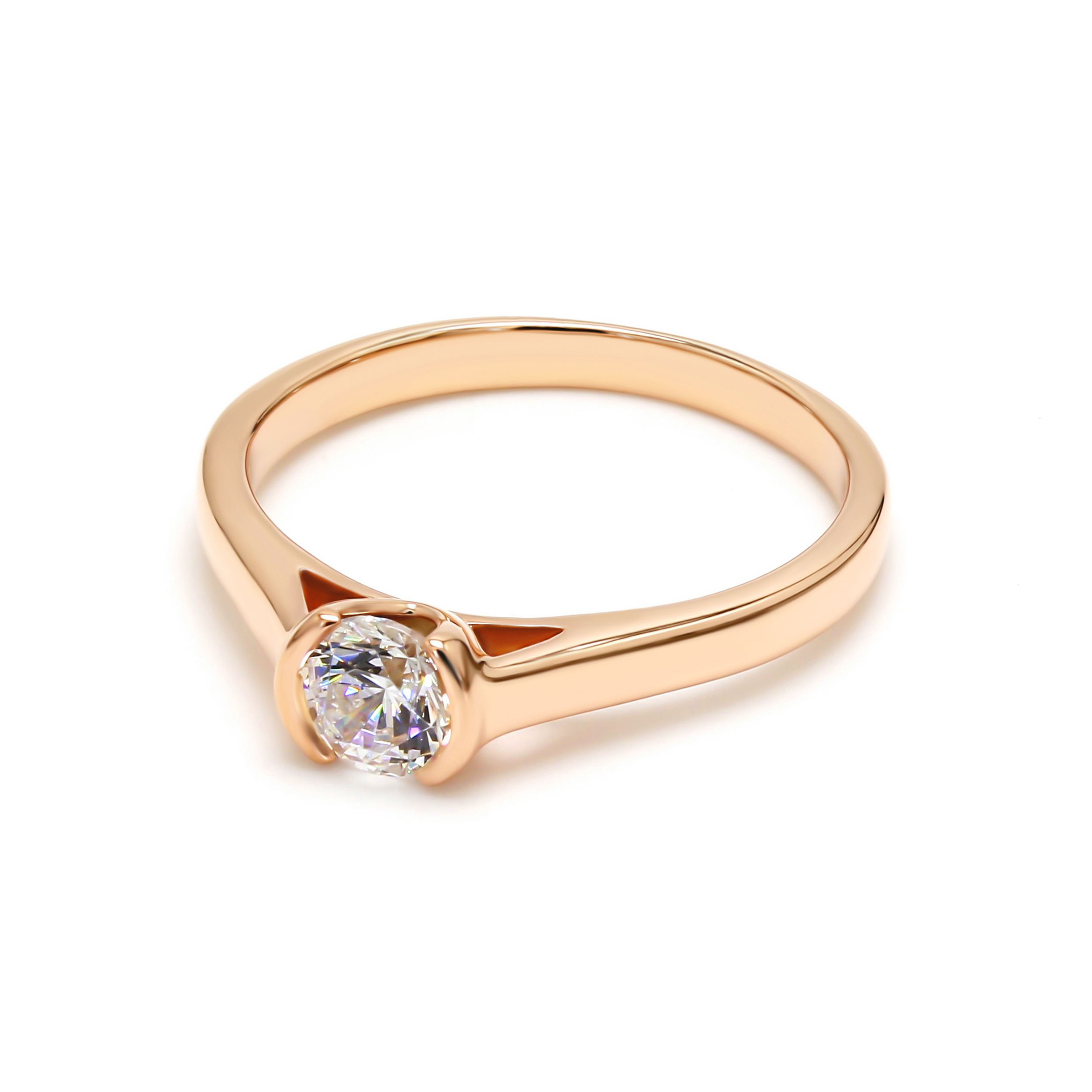 14K Yellow Gold Diamond Engagement Ring