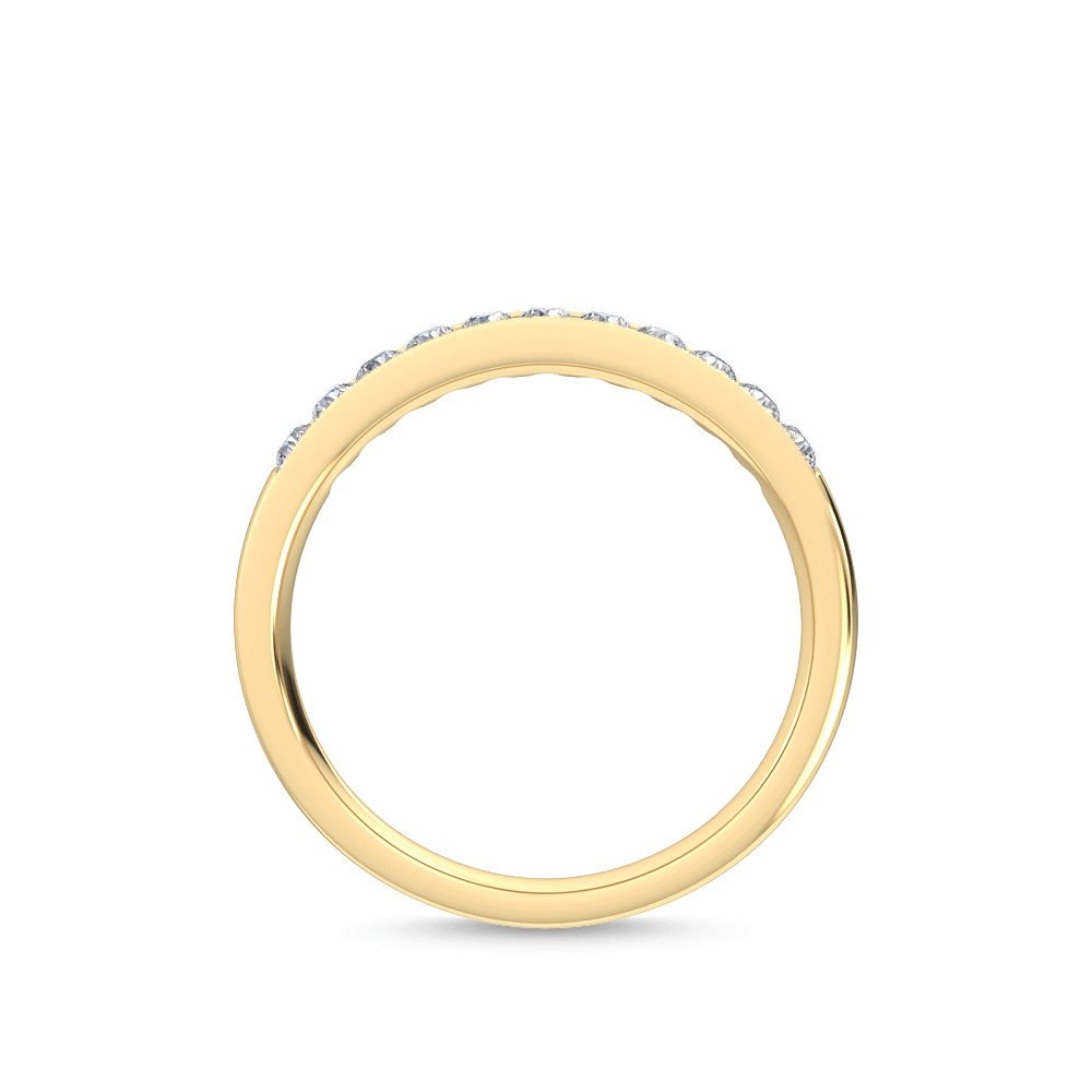 14K Yellow Gold . tw. Diamond Stackable Diamond Ring