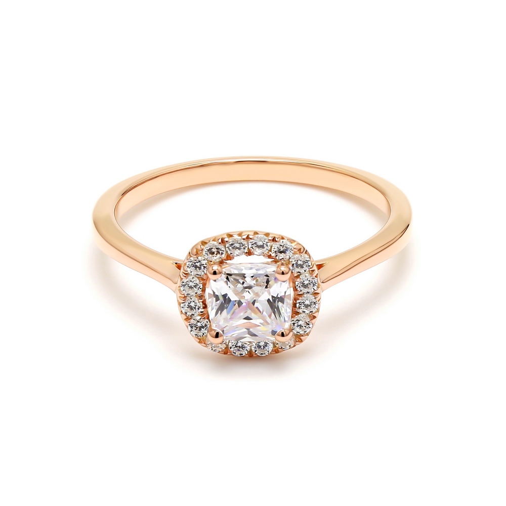 14K Yellow Gold Diamond Engagement Ring