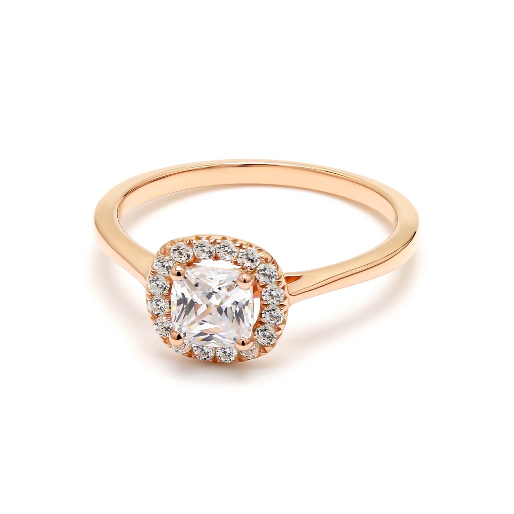 14K Yellow Gold Diamond Engagement Ring