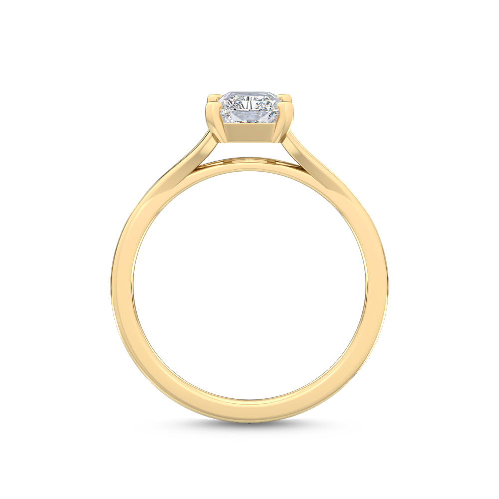 14K Yellow Gold Diamond Engagement Ring
