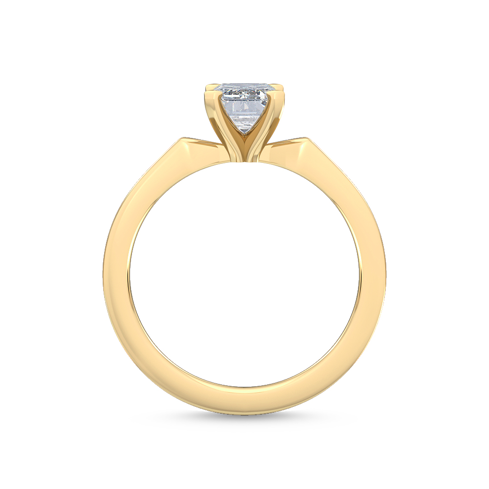 14K Yellow Gold Diamond Engagement Ring