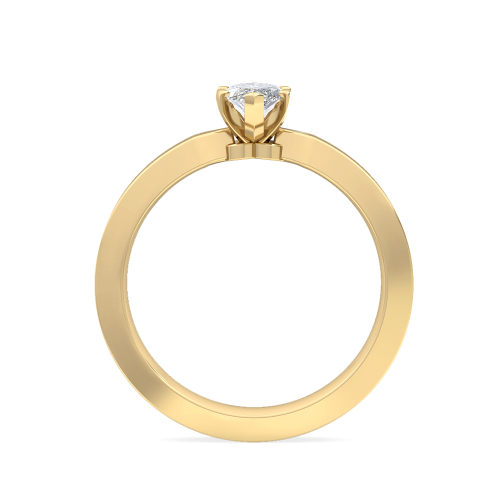 14K Yellow Gold Diamond Engagement Ring