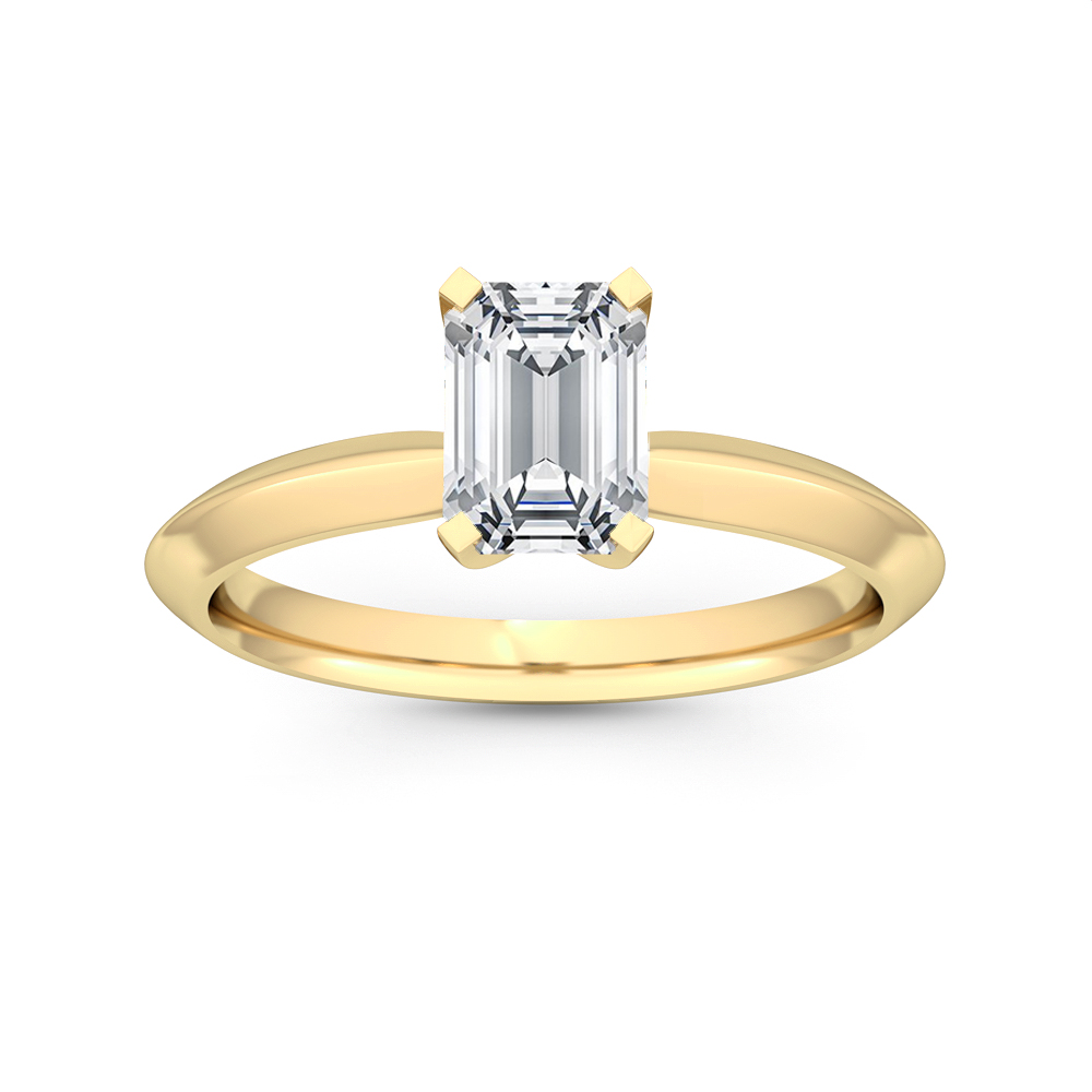 14K Yellow Gold Diamond Engagement Ring