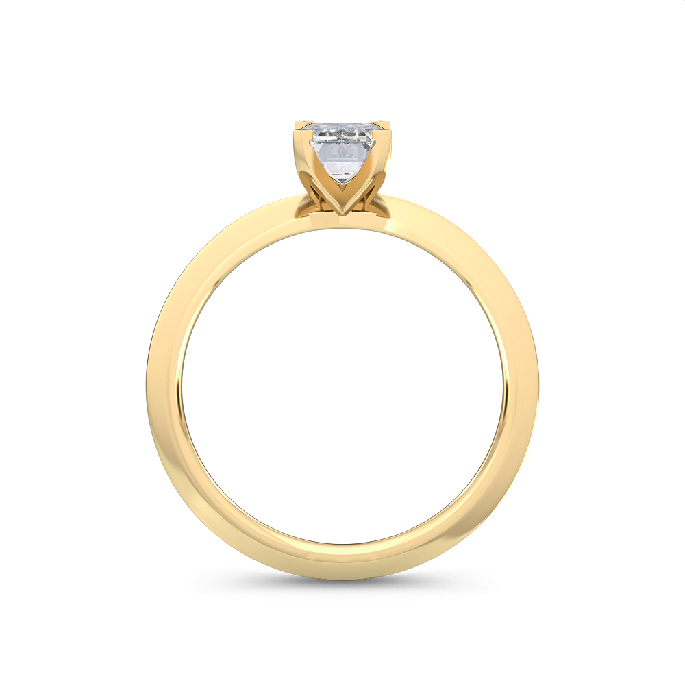 14K Yellow Gold Diamond Engagement Ring