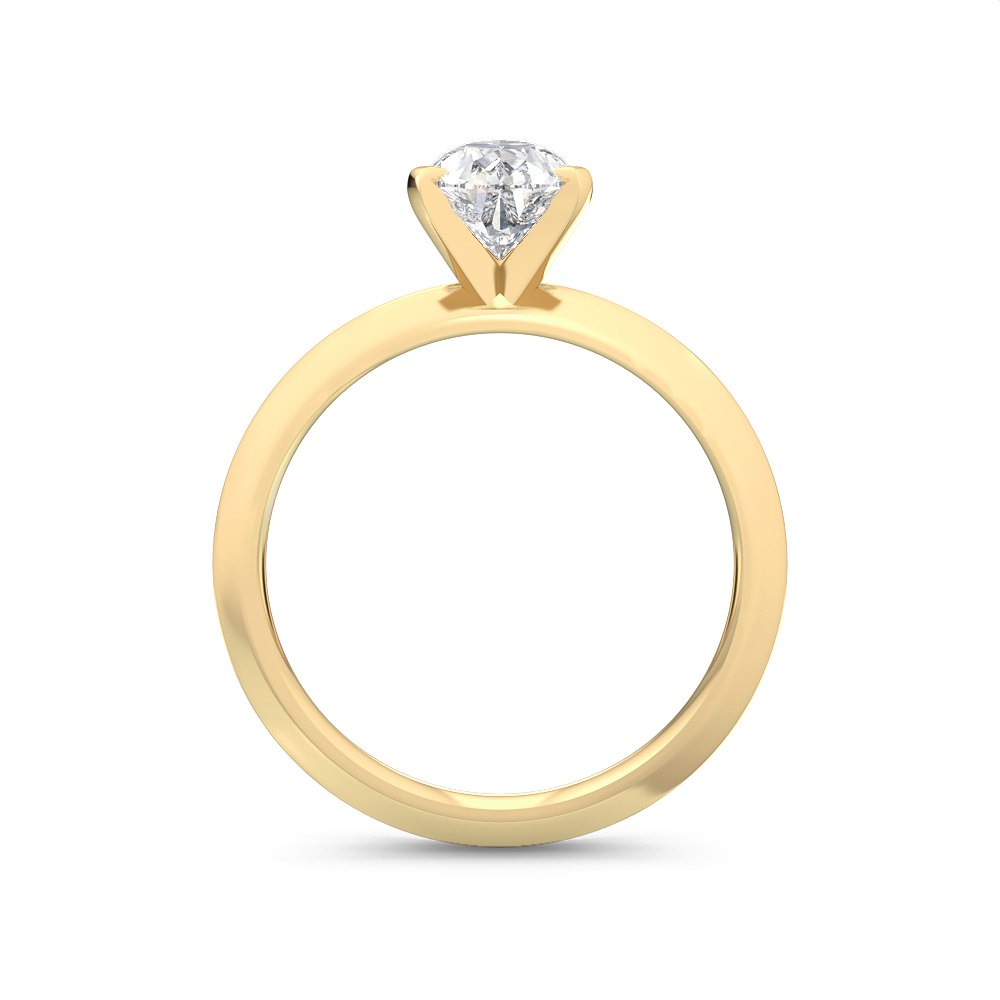 14K Yellow Gold Diamond Engagement Ring