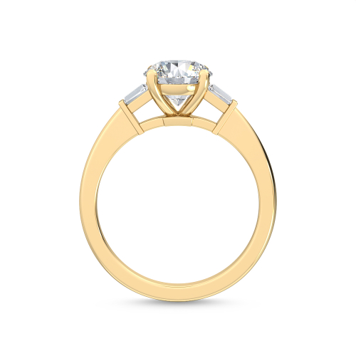 14K Yellow Gold Diamond Engagement Ring