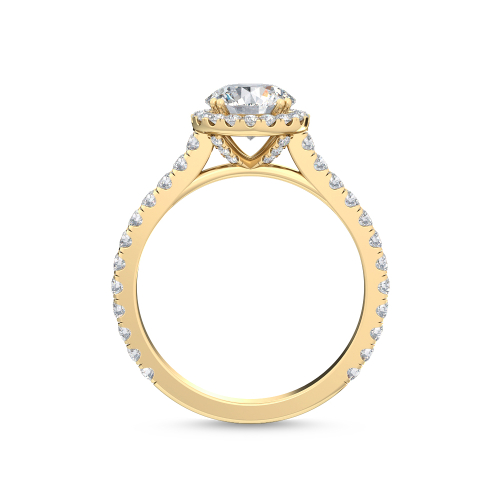 14K Yellow Gold Diamond Engagement Ring