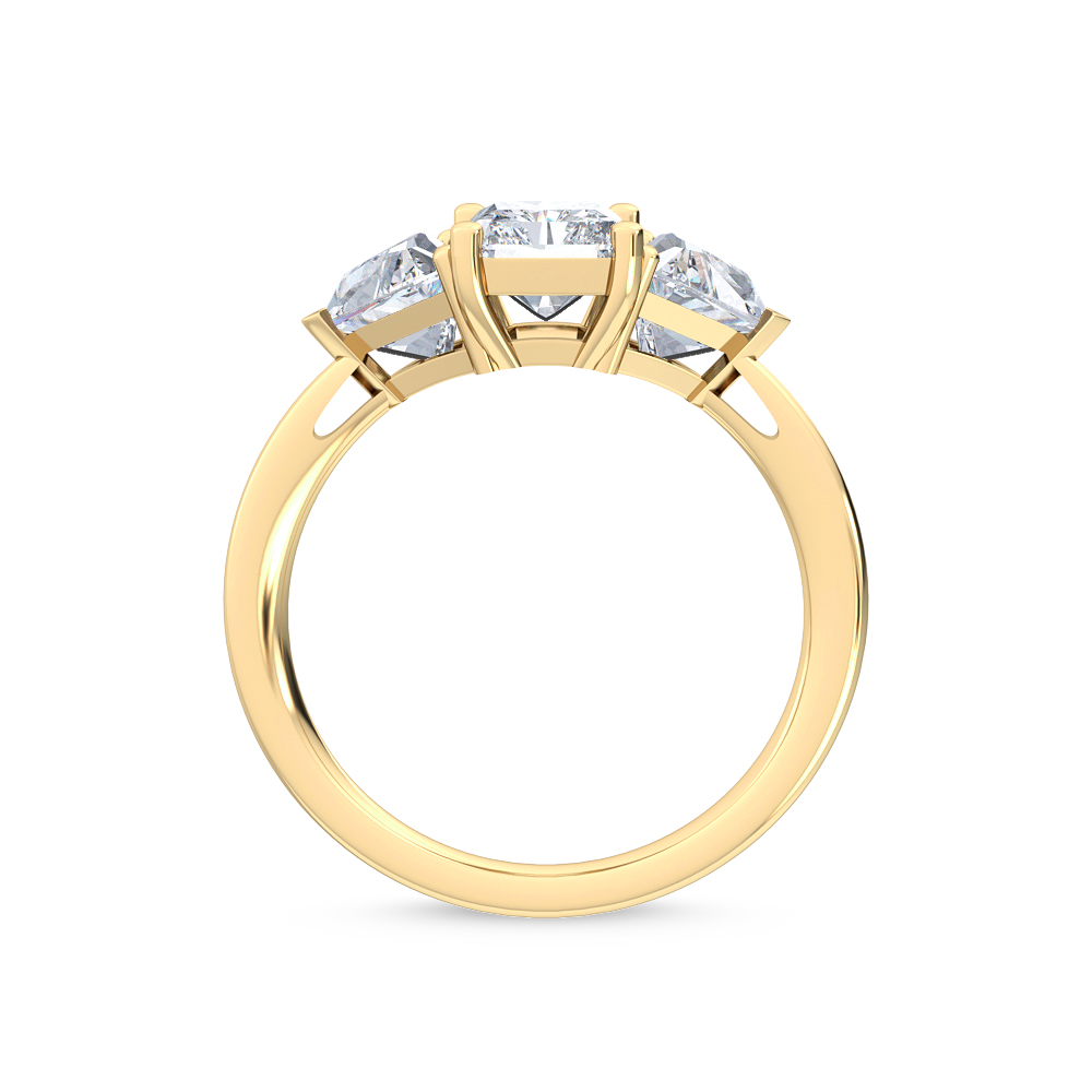 14K Yellow Gold Diamond Engagement Ring