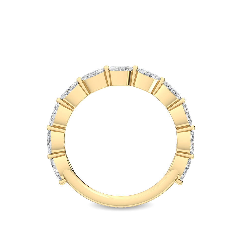 14K Yellow Gold Marquise Cut . tw. Diamond Stackable Ring